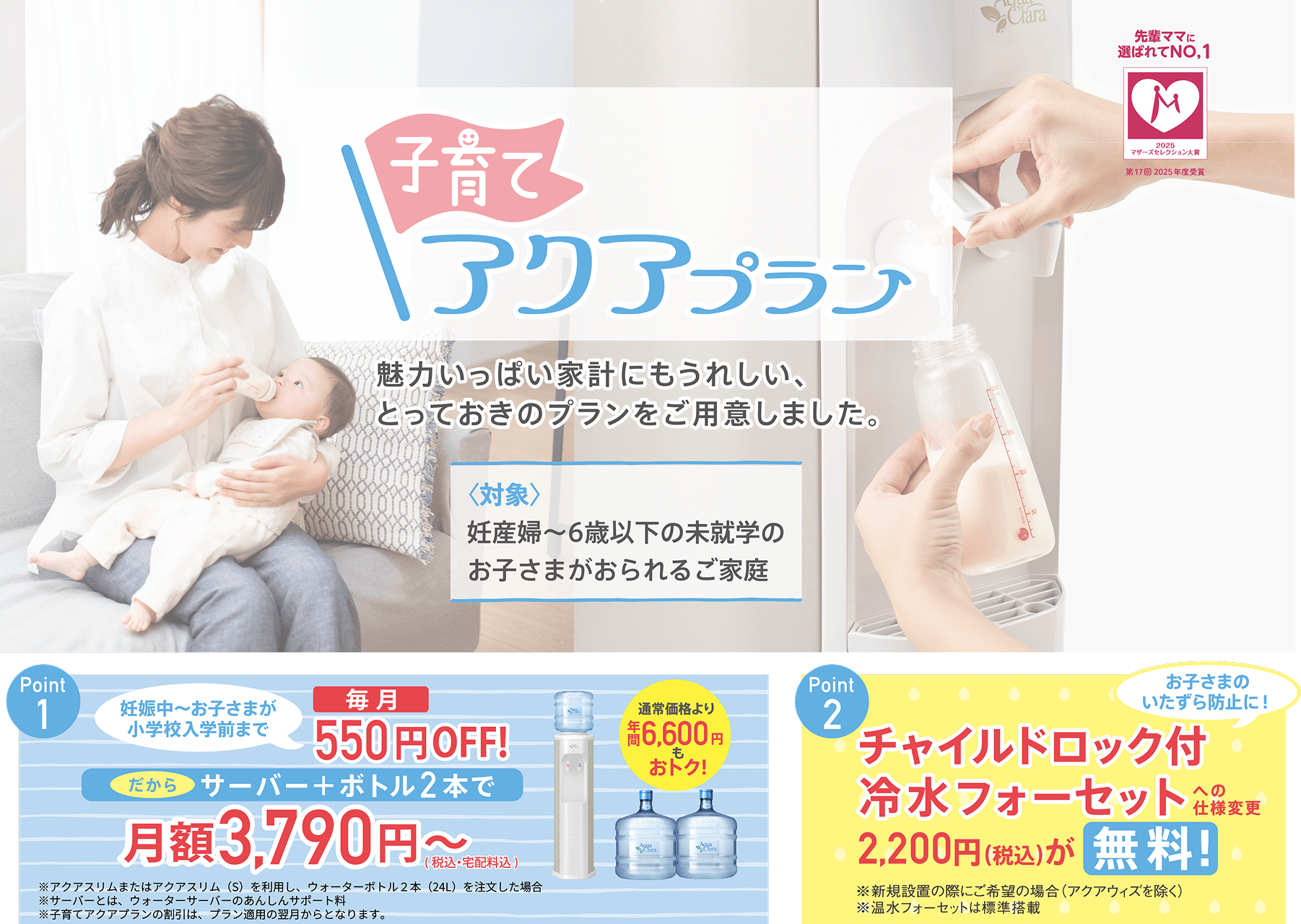 子育てアクアプランの説明