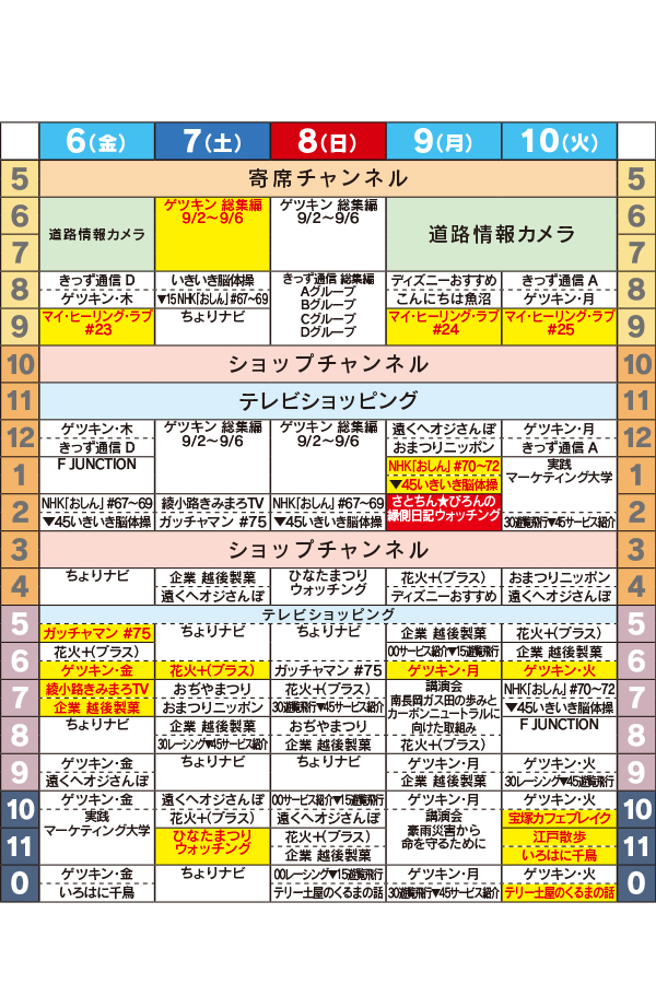 番組表 エヌ シィ ティ Nct