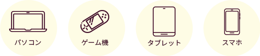 パソコン・ゲーム機・タブレット・スマホ