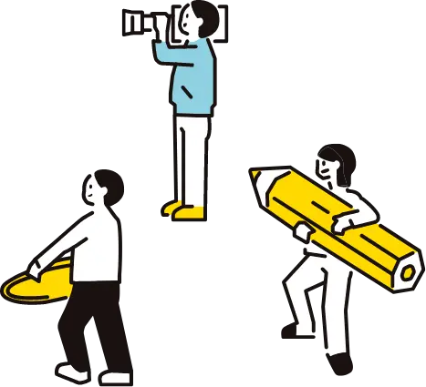 撮影スタッフのイラスト